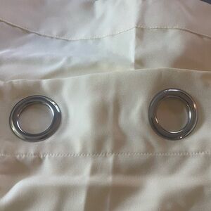 Pale yellow Grommet Curtain Panel (2) outdoor